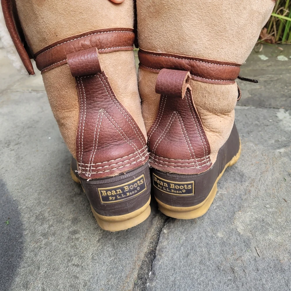 L.L.Bean Shearling Duck Boots Signature Wicked Good Boots